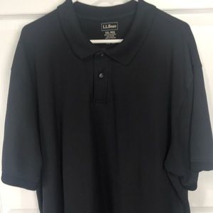 Llbean black polo
